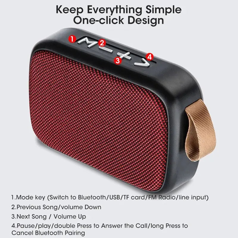 MiniJam  Wireless Bluetooth Speaker Outdoor Portable Subwoofer Mini Speaker